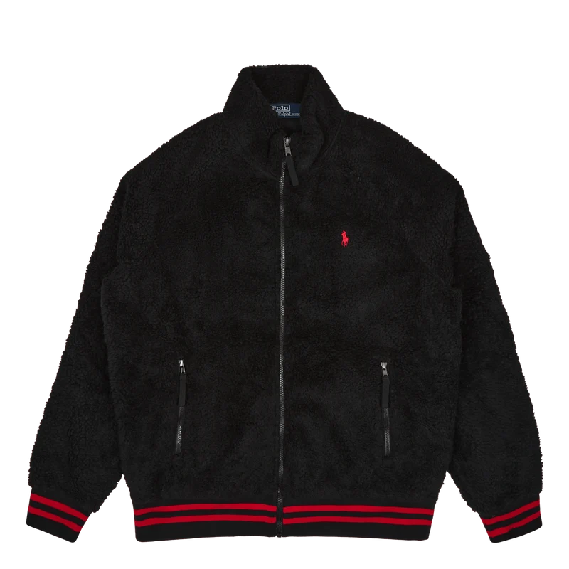 Lsfzjacketm3-long Sleeve-sweat Polo Black