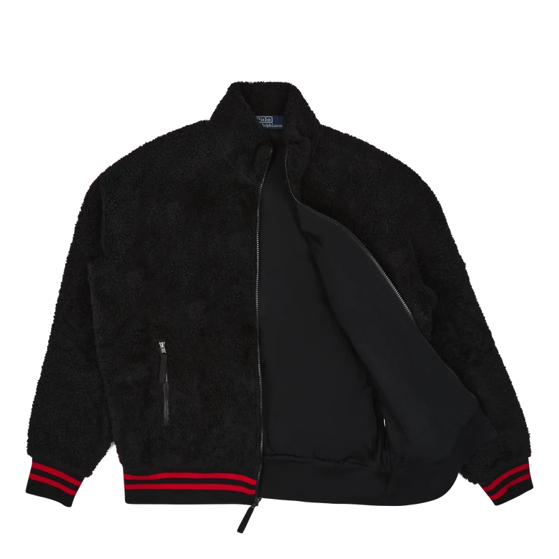 Lsfzjacketm3-long Sleeve-sweat Polo Black