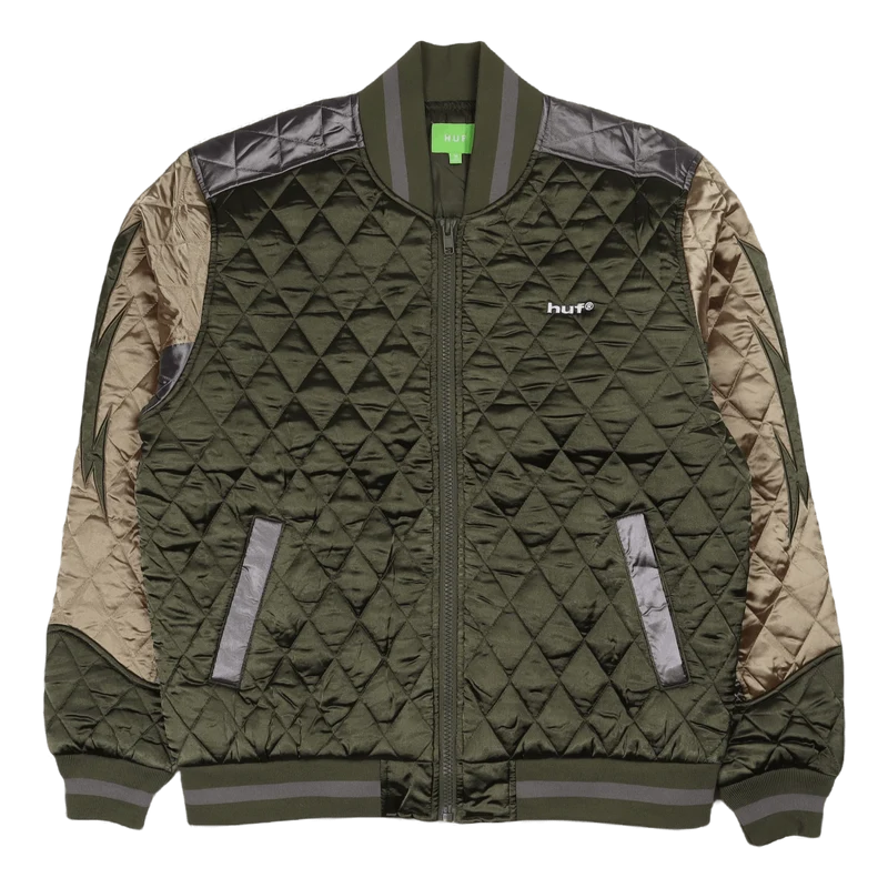 Lightining Bomber Jacket Olive