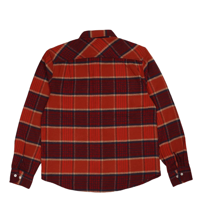 Bowery L/s Flannel Mahogany/burnt Henna/mars Red
