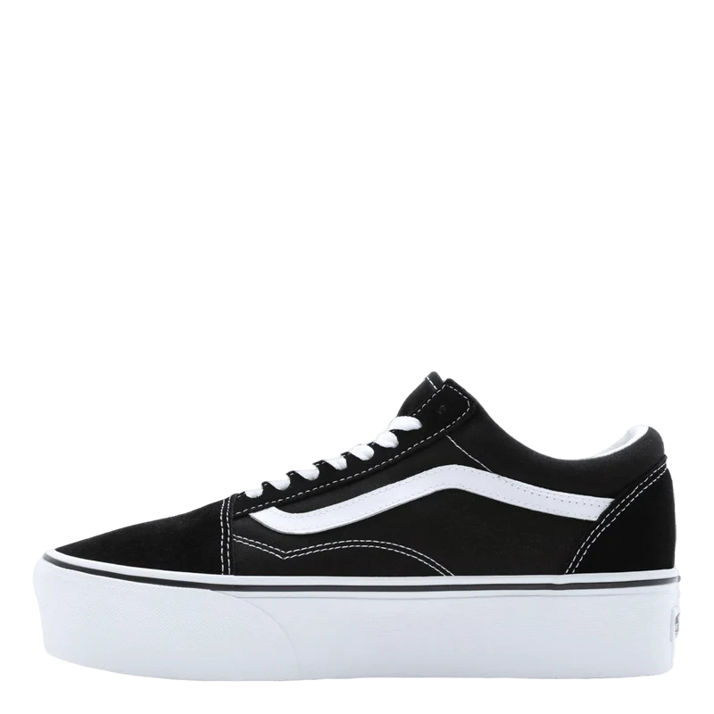 Ua Old Skool Stackform Suede/canvas Black/true White