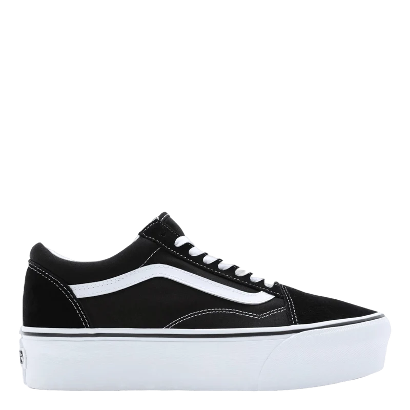 Ua Old Skool Stackform Suede/canvas Black/true White