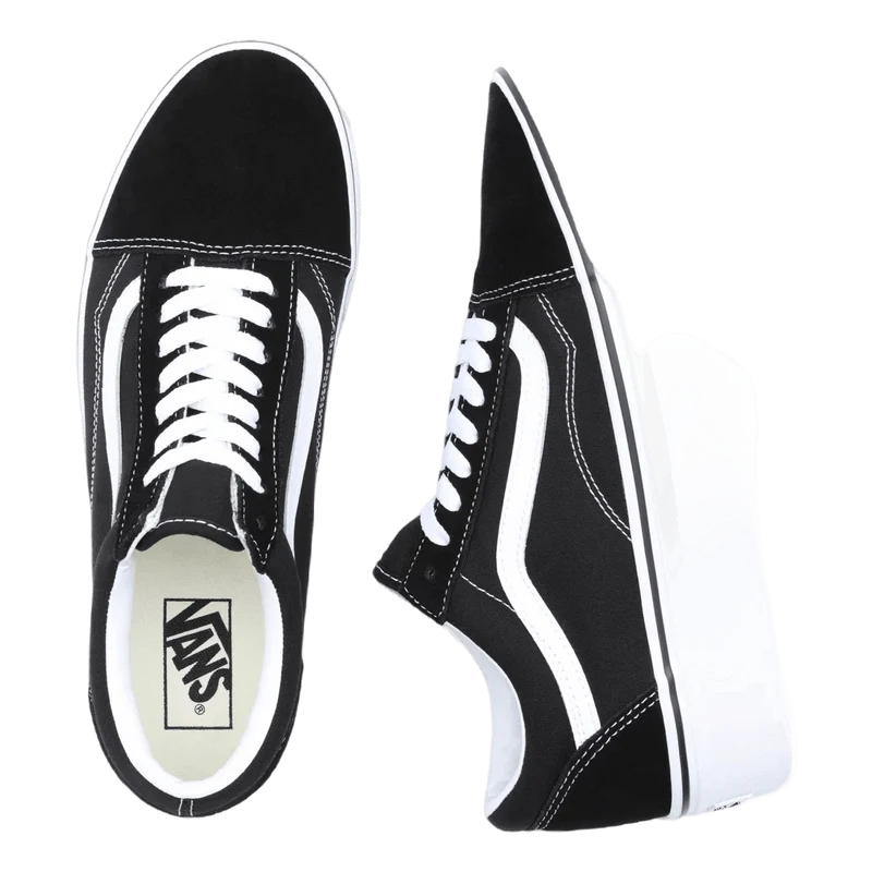 Ua Old Skool Stackform Suede/canvas Black/true White