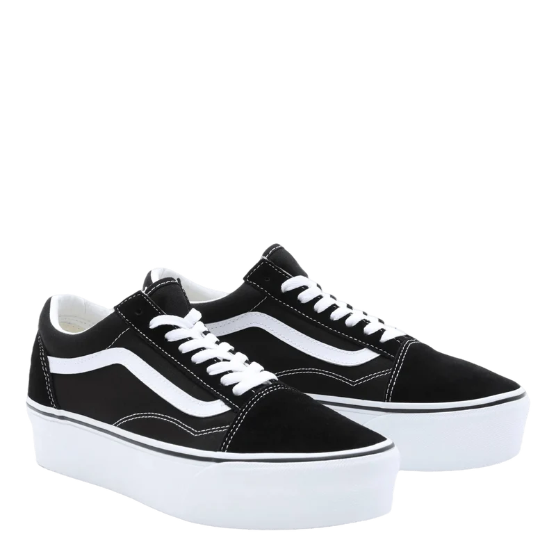 Ua Old Skool Stackform Suede/canvas Black/true White