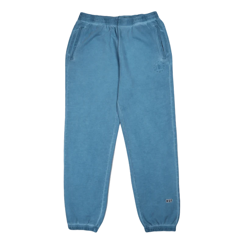 12 Galaxies Faded Fleece Pant Blue