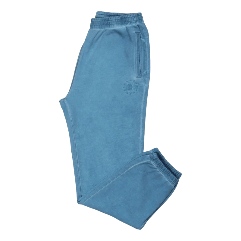 12 Galaxies Faded Fleece Pant Blue