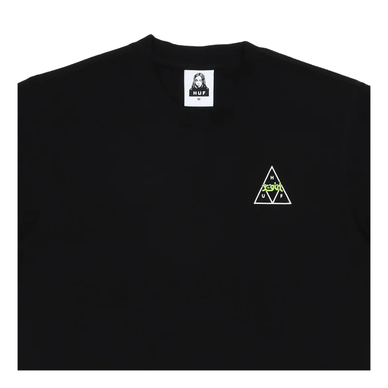 X-girl X Huf S/s Relax Tee Black