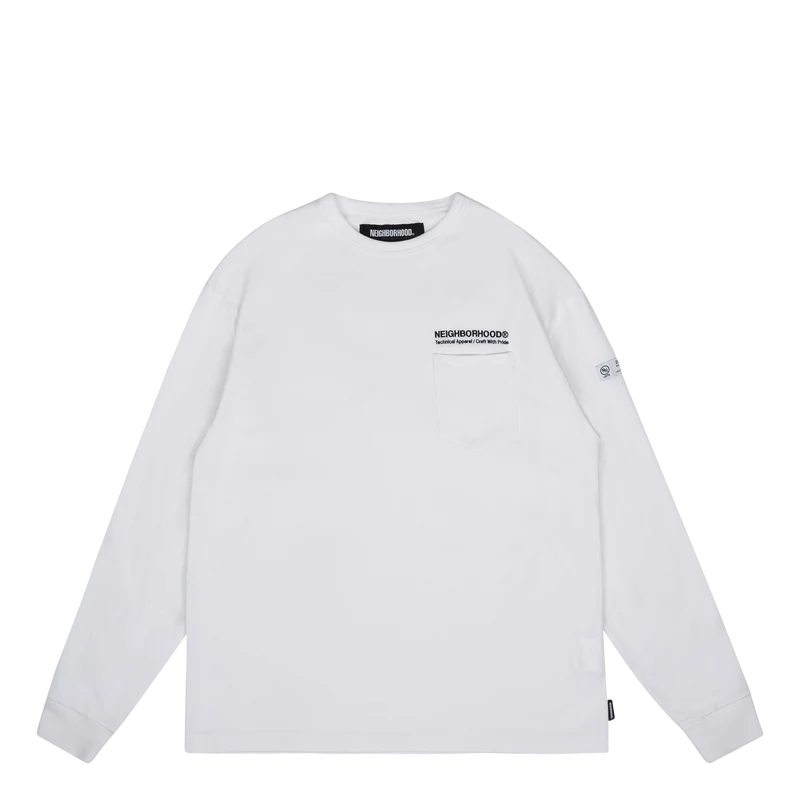 Classic-p Crewneck Ls . Co Wh