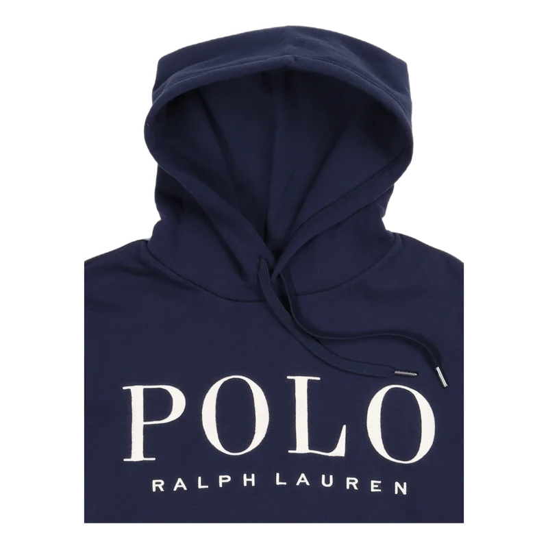 Logo-Embroidered Fleece Hoodie Cruise Navy