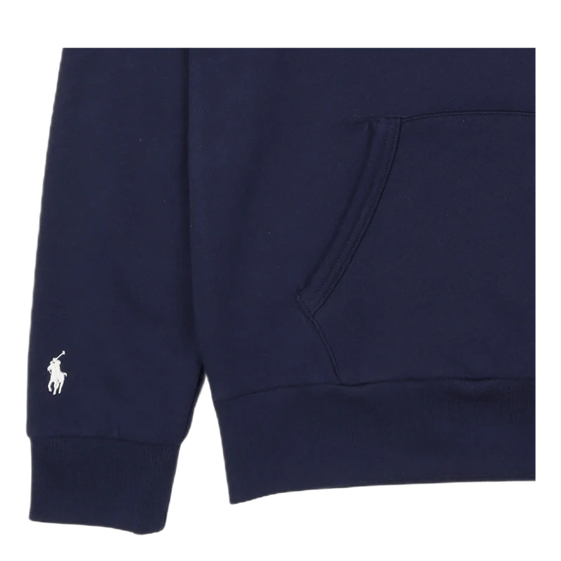 Logo-Embroidered Fleece Hoodie Cruise Navy