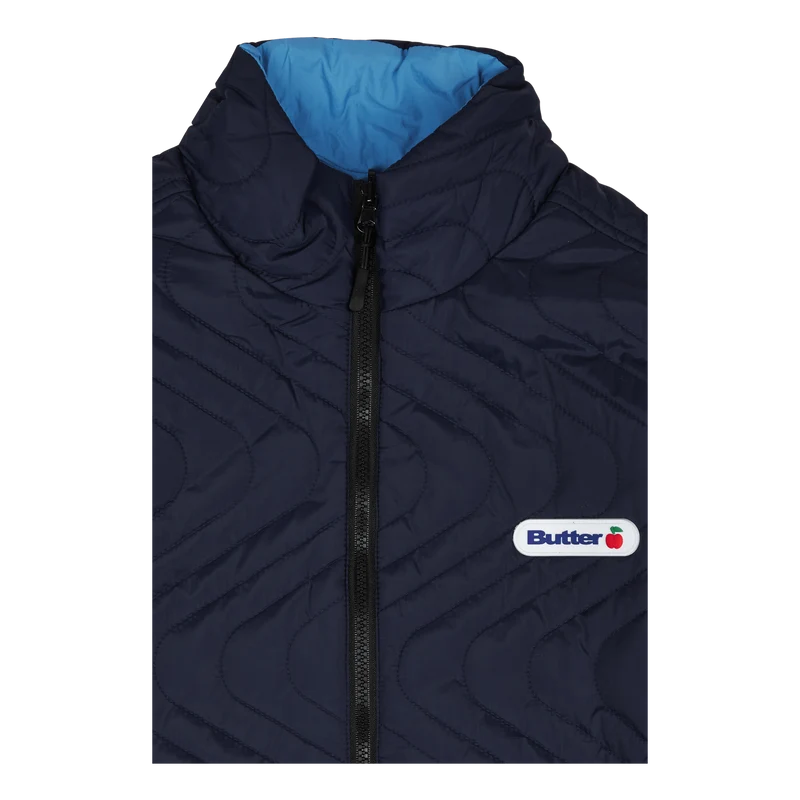 Quilted Reversble Jacket Navy/blue