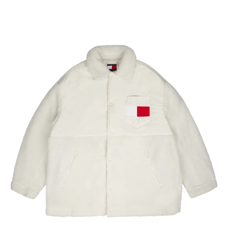 Tjcu Teddy Mix Coach Jacket Beige