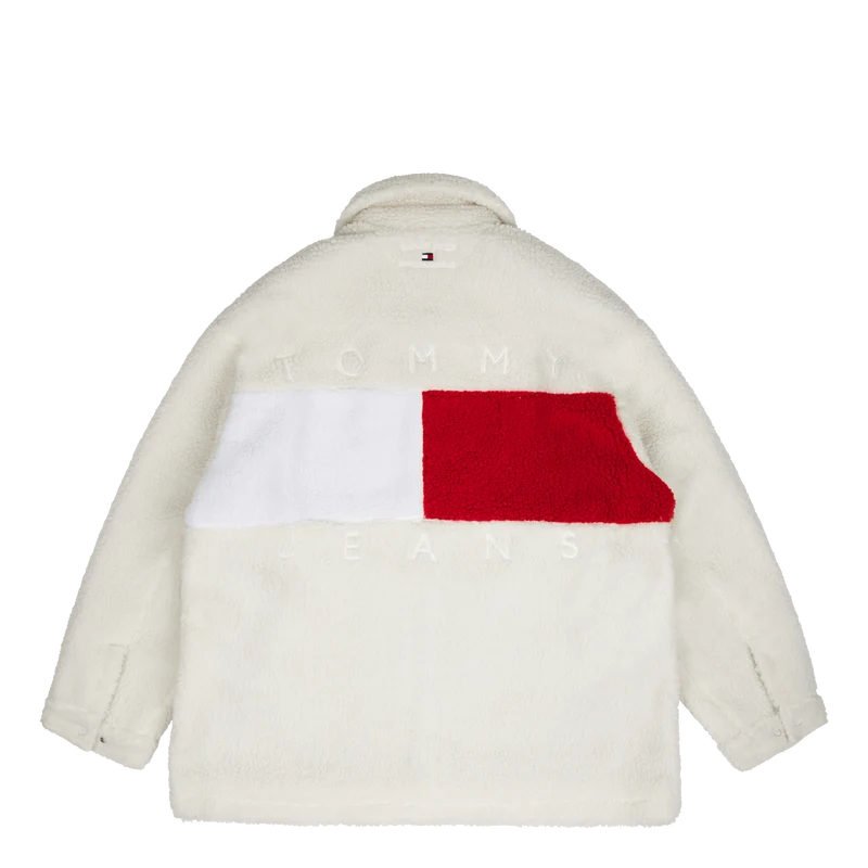 Tjcu Teddy Mix Coach Jacket Beige