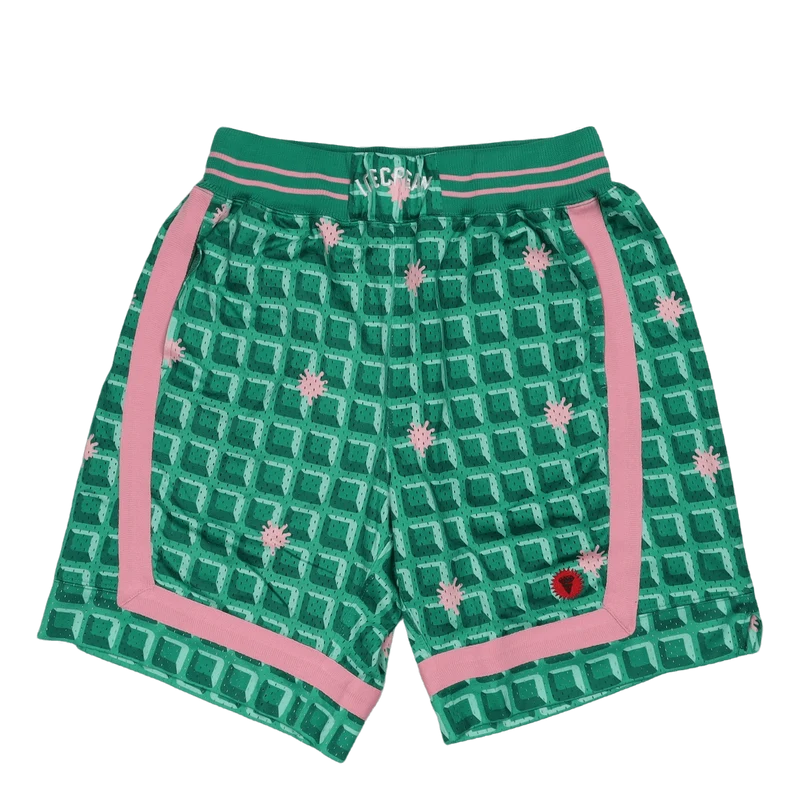 Waffle Basketball Short Green