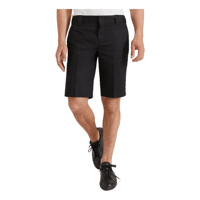 11´ Slim Straight Work Shorts Black