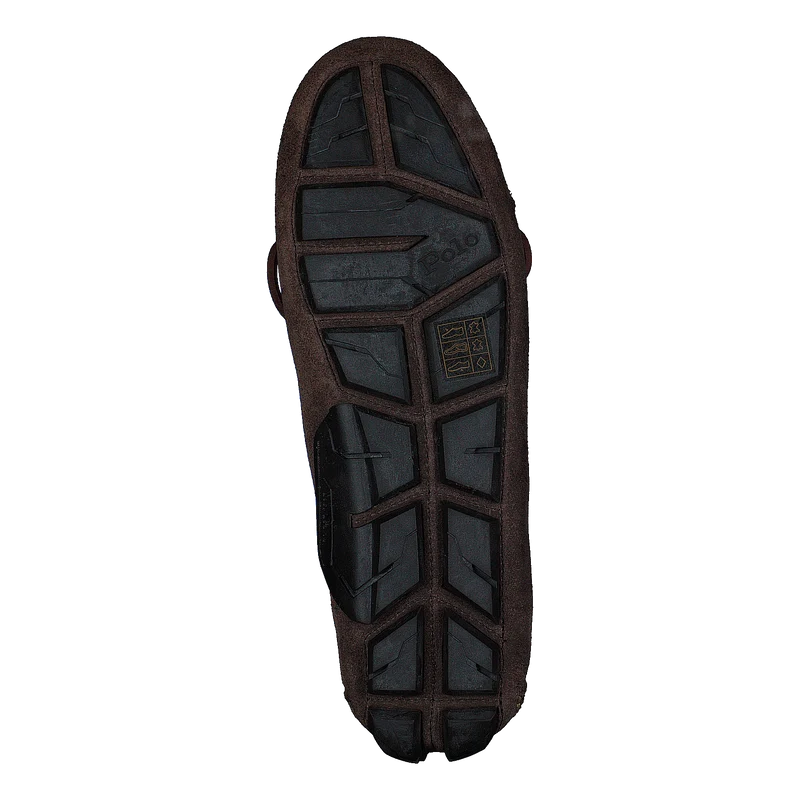Anders Tasseled Suede Driver Chocolate Brown
