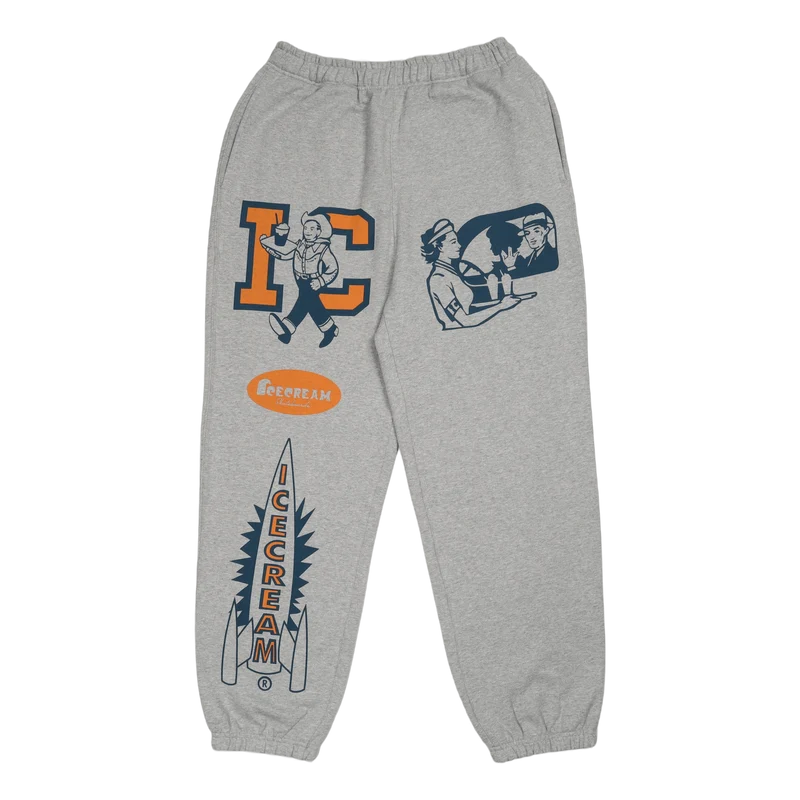 Multi Logo Sweatpant Heather Grey
