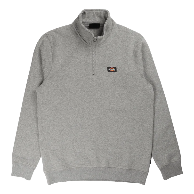 Oakport Quarter Zip Grey Melange