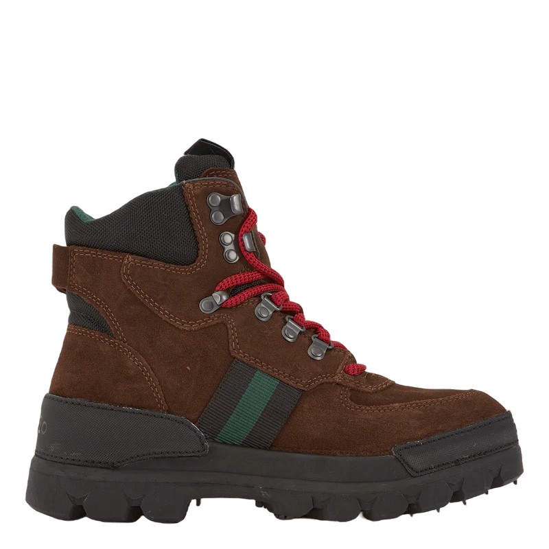 Oslo Waterproof Suede & Oxford Boot Chocolate Brown/Rl2000 Red