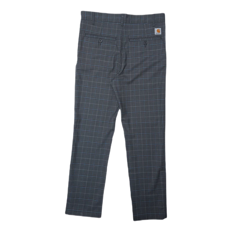 Menson Pant Stowe Check, Wave /rigid