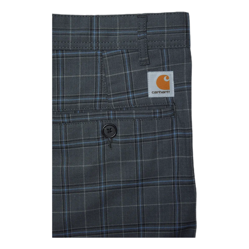 Menson Pant Stowe Check, Wave /rigid