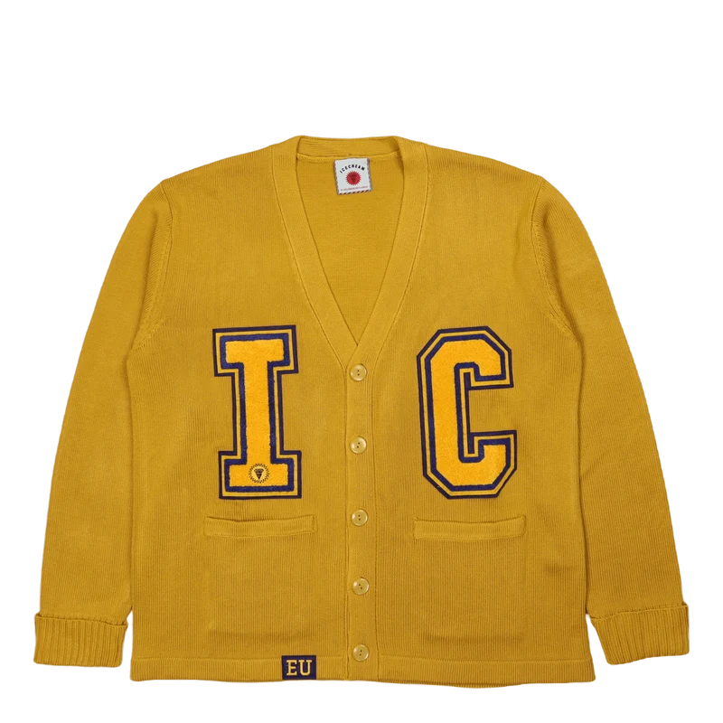 Collegiate Cardigan Yellow