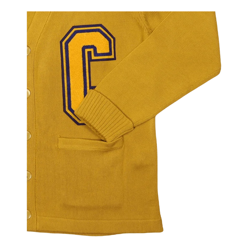 Collegiate Cardigan Yellow