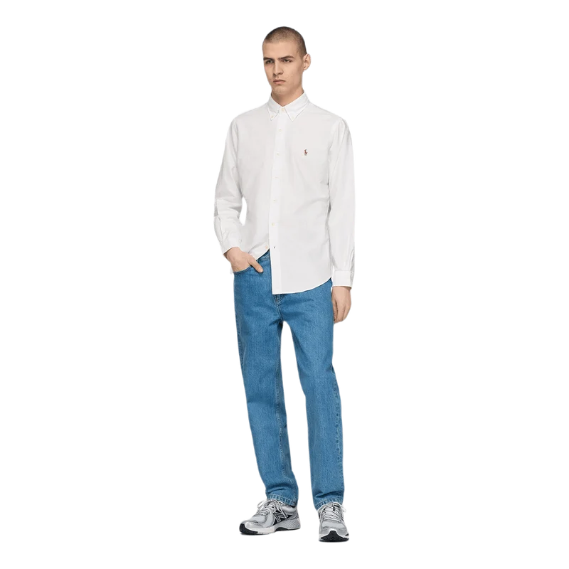 Custom Fit Oxford Shirt White