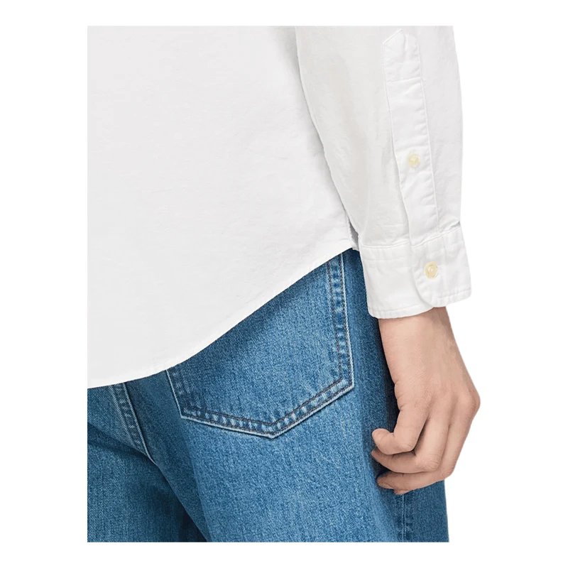 Custom Fit Oxford Shirt White