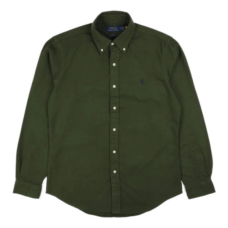 Custom Fit Flannel Shirt Army