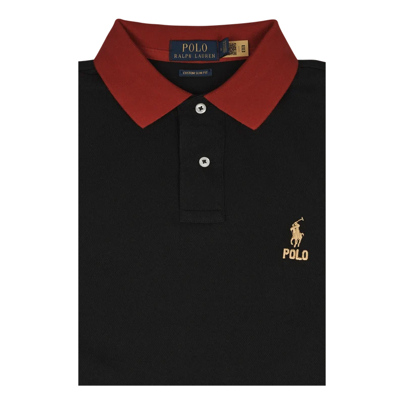 20/1 Mesh-ssl-psh Polo Black