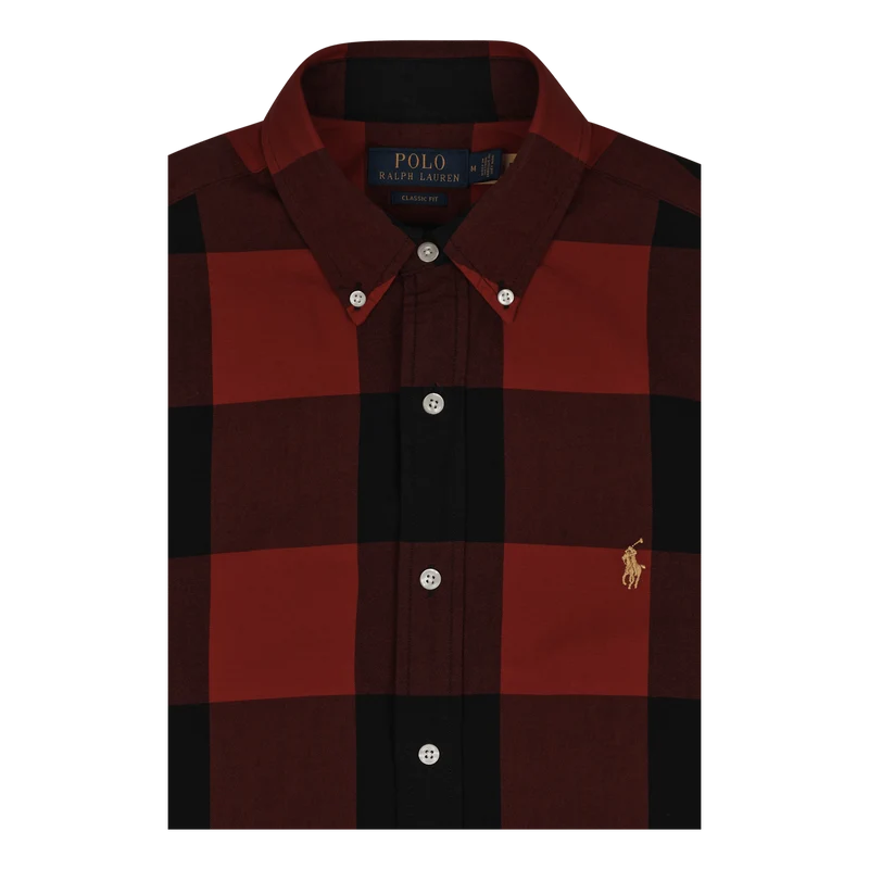 Classic Fit Oxford Shirt Red/Black