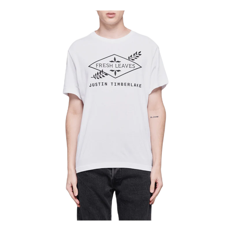 Fresh Leaves Tee White