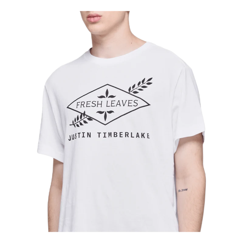 Fresh Leaves Tee White