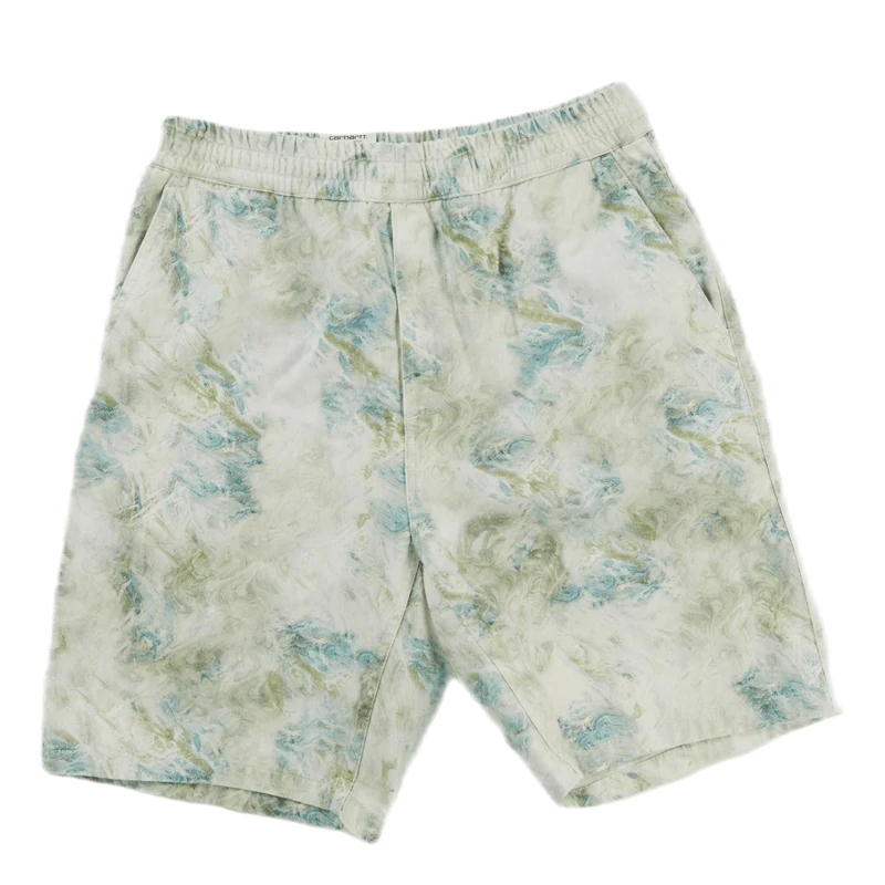 Marble Short Marble Print, Wave /stone Wash