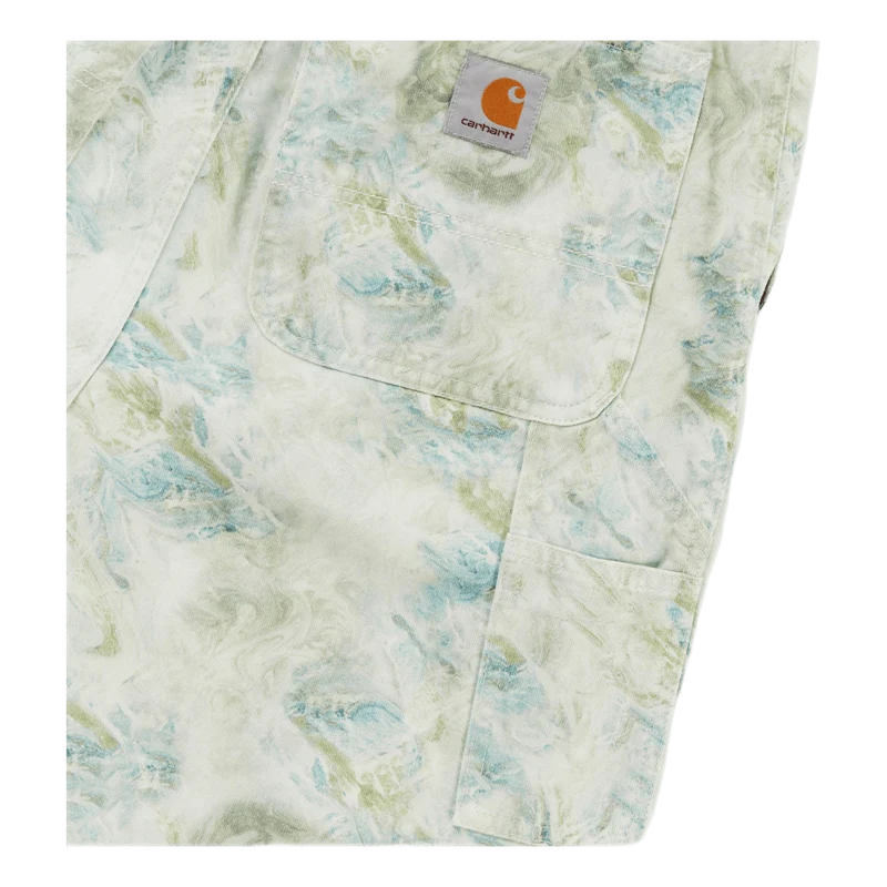 Marble Short Marble Print, Wave /stone Wash