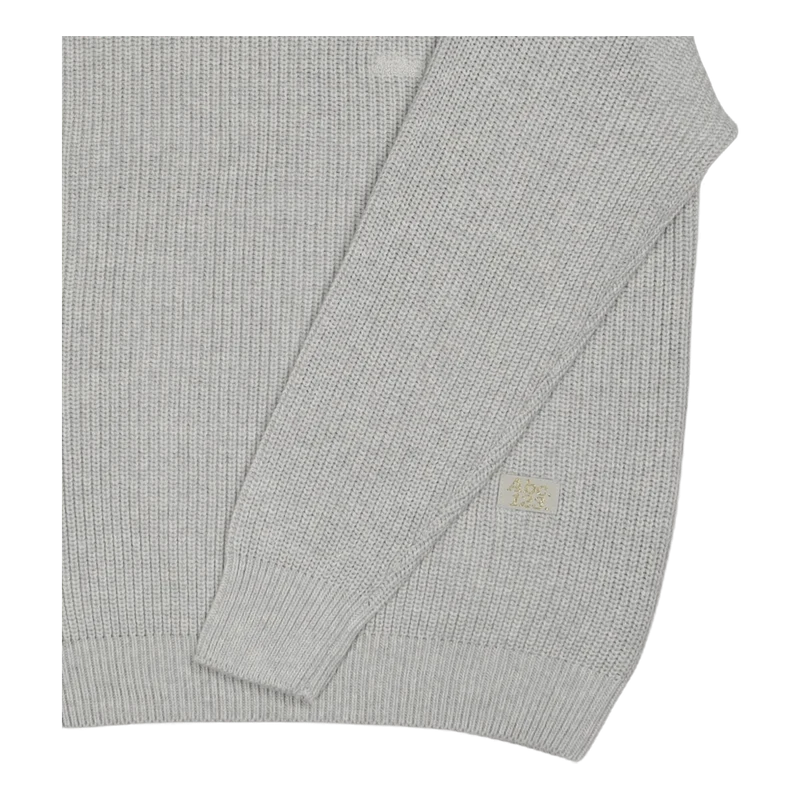 Abc. 123. Ribbed Crewneck Jasper Grey