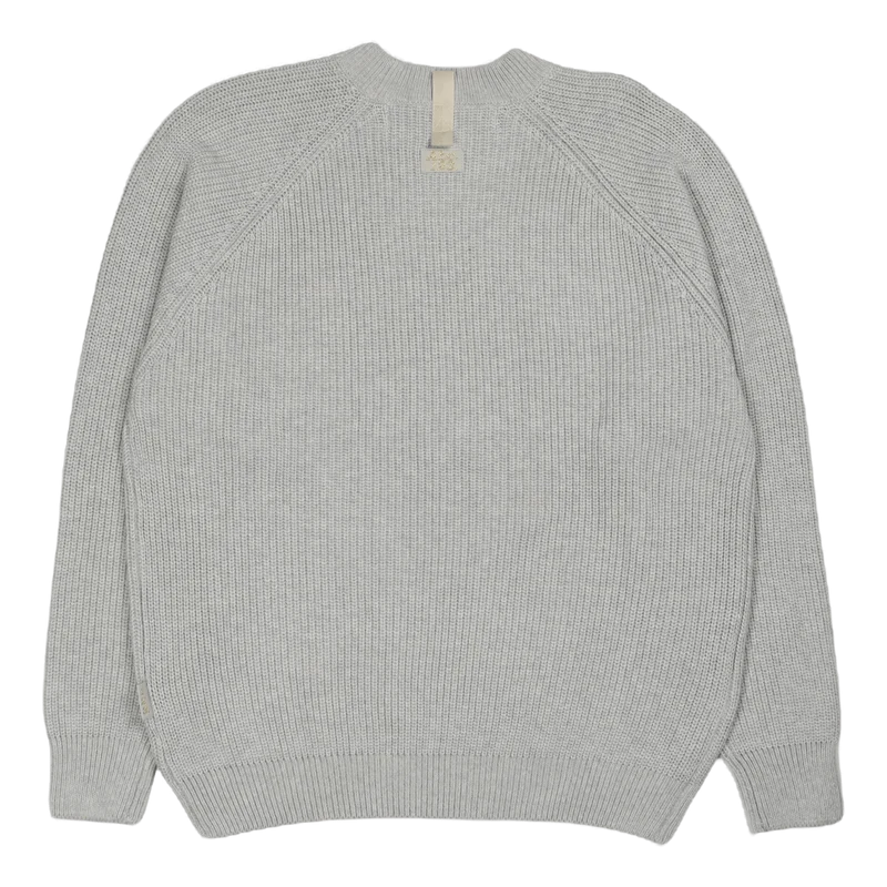 Abc. 123. Ribbed Crewneck Jasper Grey