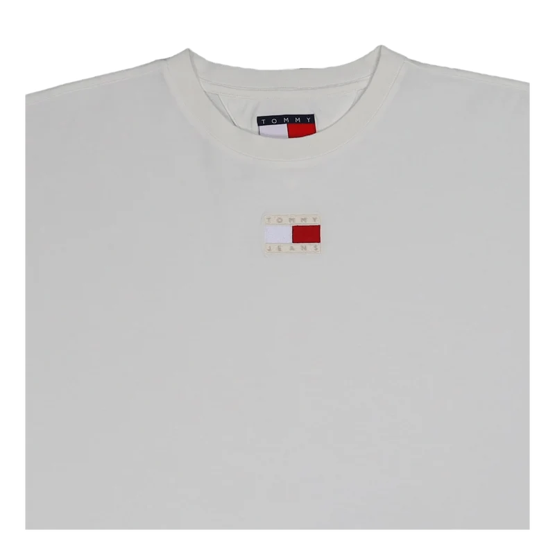 Tjcu Split Hem Flag Tee Ancient White