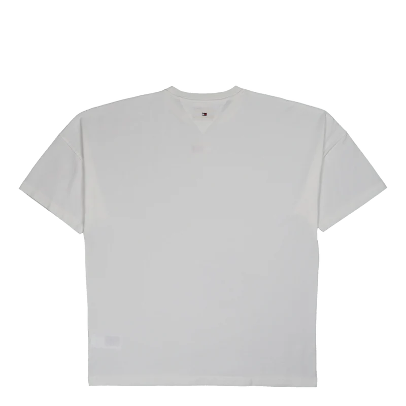 Tjcu Split Hem Flag Tee Ancient White