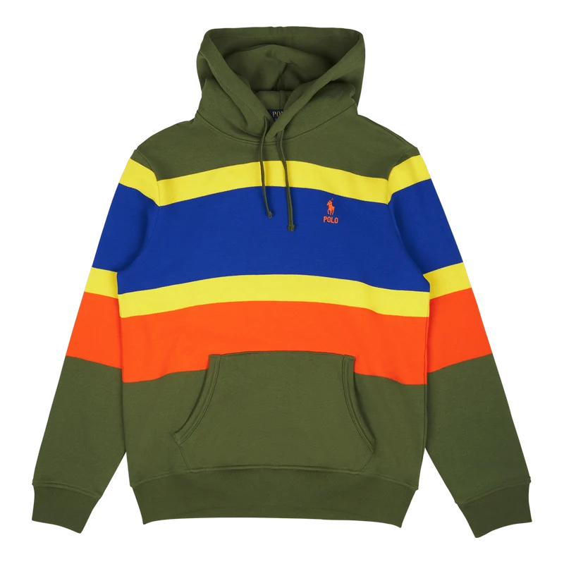 Striped Fleece Hoodie