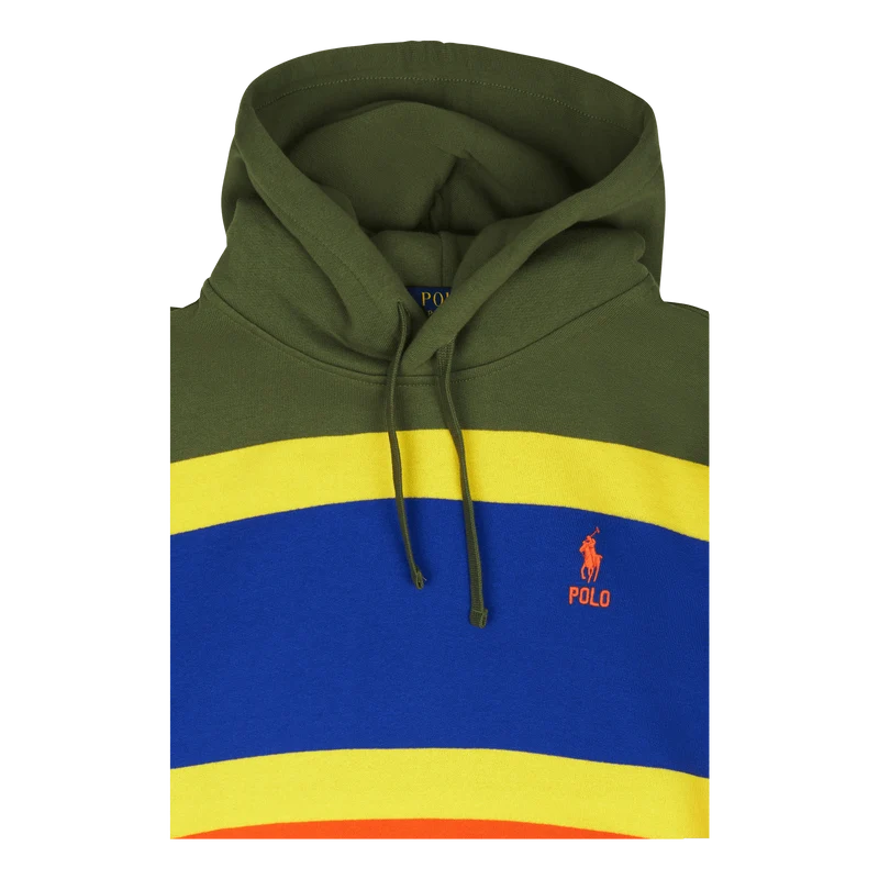 Striped Fleece Hoodie