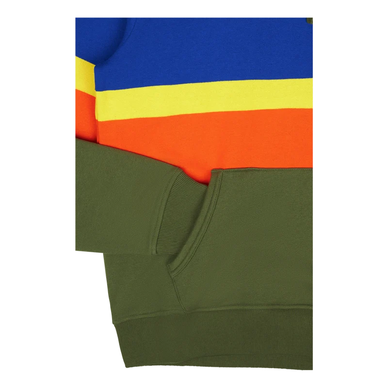 Striped Fleece Hoodie