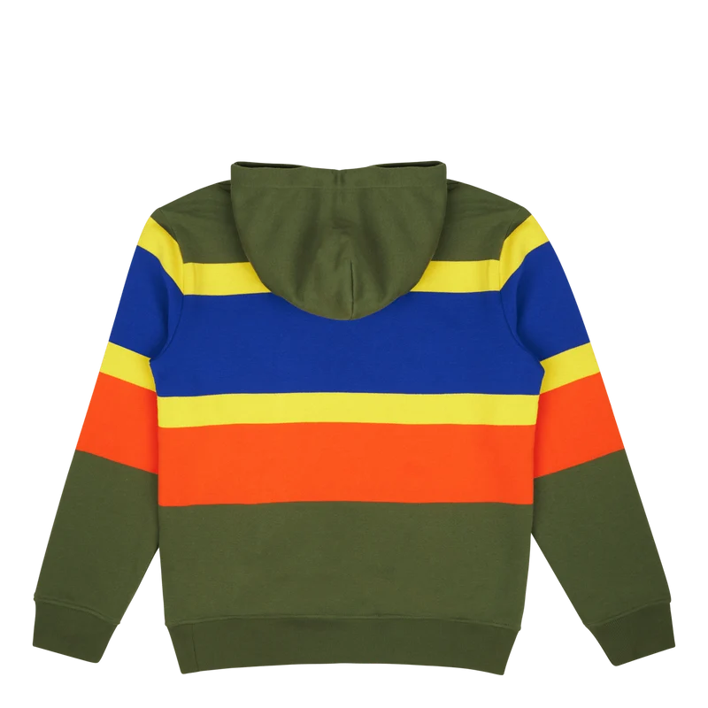 Striped Fleece Hoodie