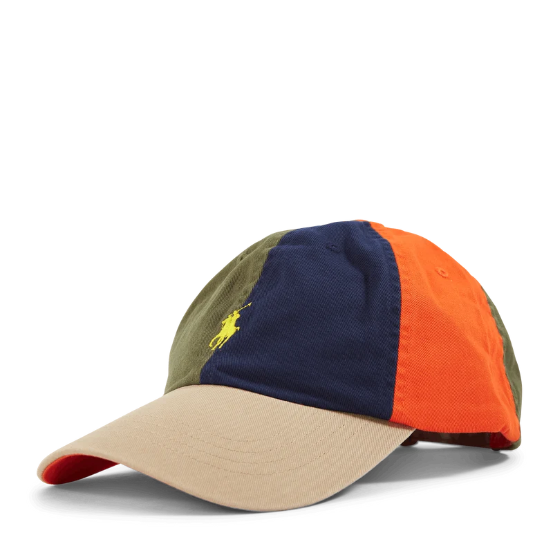 Color-Blocked Twill Ball Cap