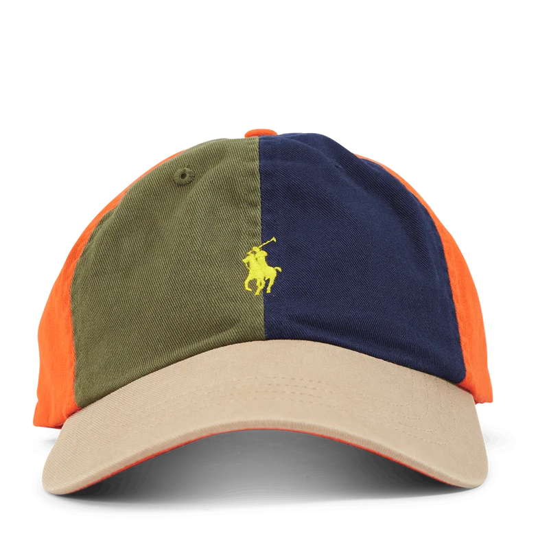 Color-Blocked Twill Ball Cap