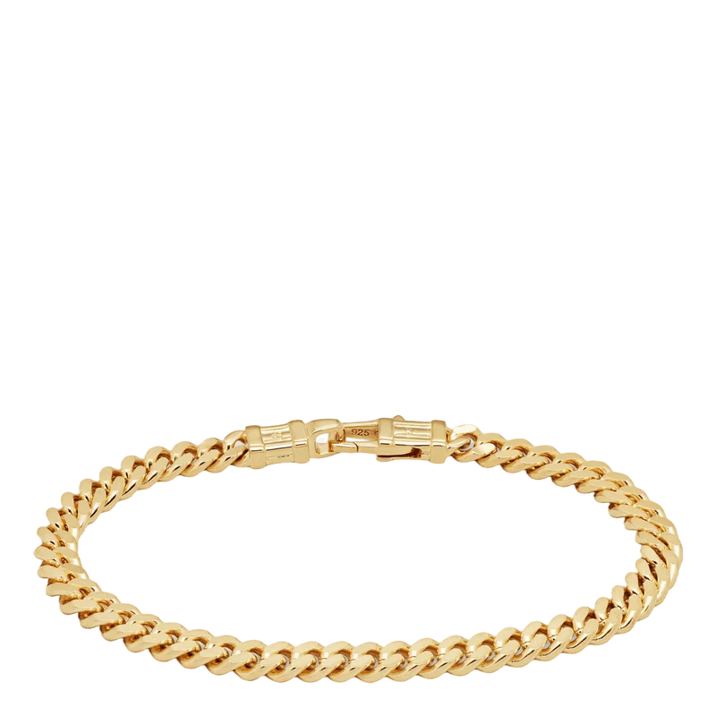 Curb Bracelet L Gold Gold