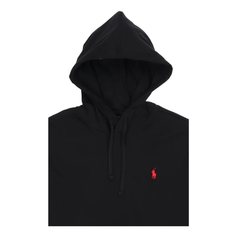 Jersey Hooded T-Shirt Polo Black