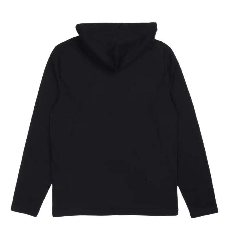 Jersey Hooded T-Shirt Polo Black