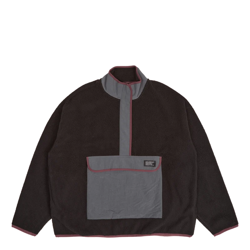 Polar Fleece Mock Neck Black
